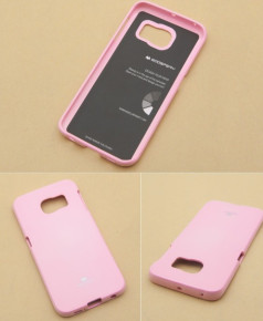 Силиконов гръб ТПУ MERCURY Jelly case за Samsung Galaxy Galaxy S6 edge G925 светло розов
